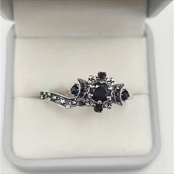 🖤Celestial Black Onyx 2 piece Ring🖤 - Picture 9 of 16